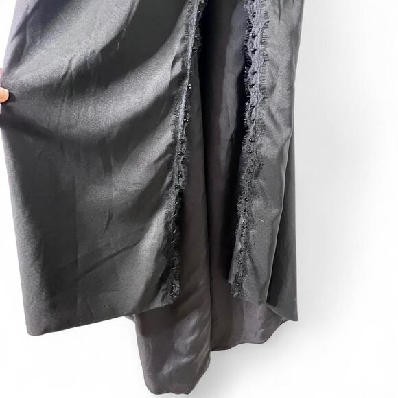 Vintage-Inspired Women's Black Beaded Evening Gown L Dark Feminine Gothic Glam - Picture 5 of 8